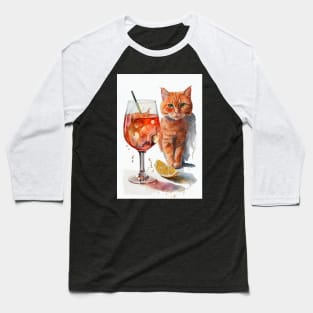 Aperol Cat Baseball T-Shirt